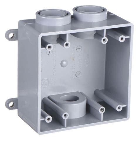 electrical dock 2 gang plastic box three ports|2 gang weatherproof electrical box.